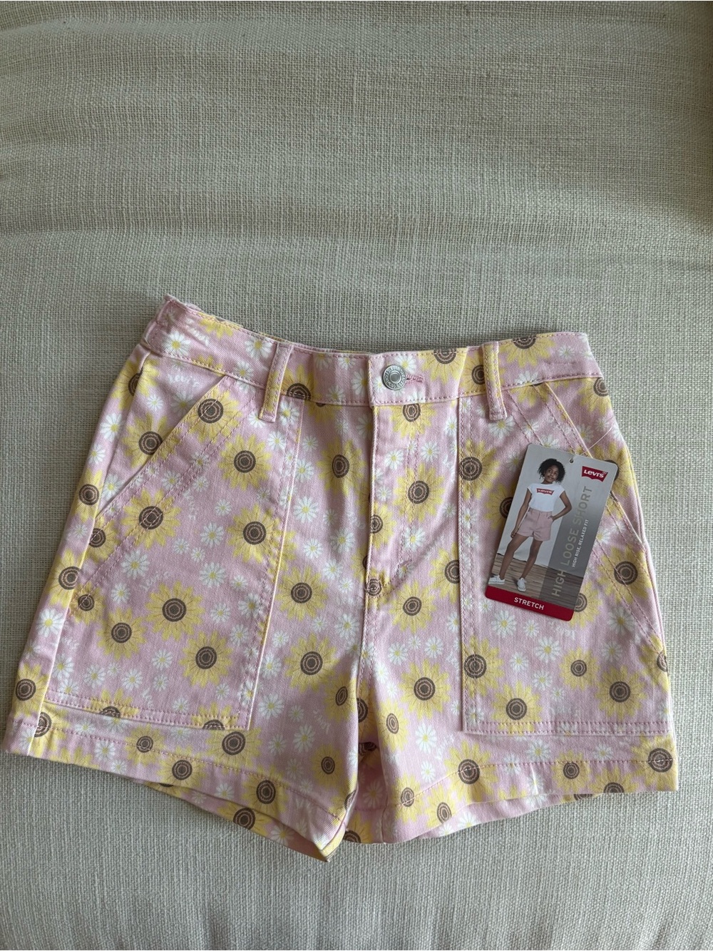 Levi’s girls sunflower shorts
